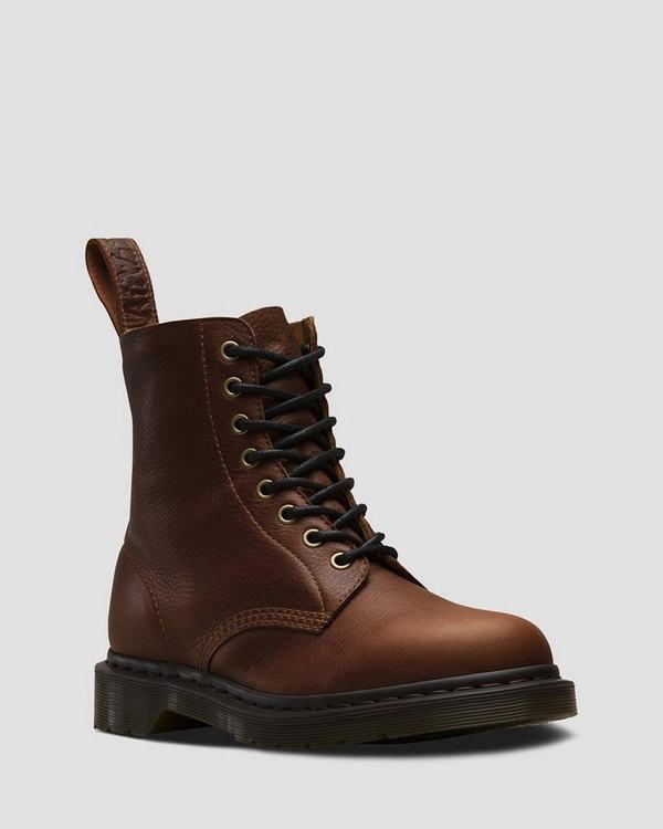 Dr Martens Dámské Kotníkové Boty 1460 Pascal Harvest Hnědé, CZ-869735